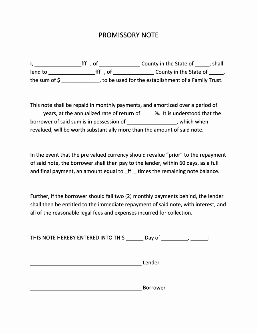 Simple Promissory Note Template Best Of 45 Free Promissory Note Templates &amp; forms [word &amp; Pdf]