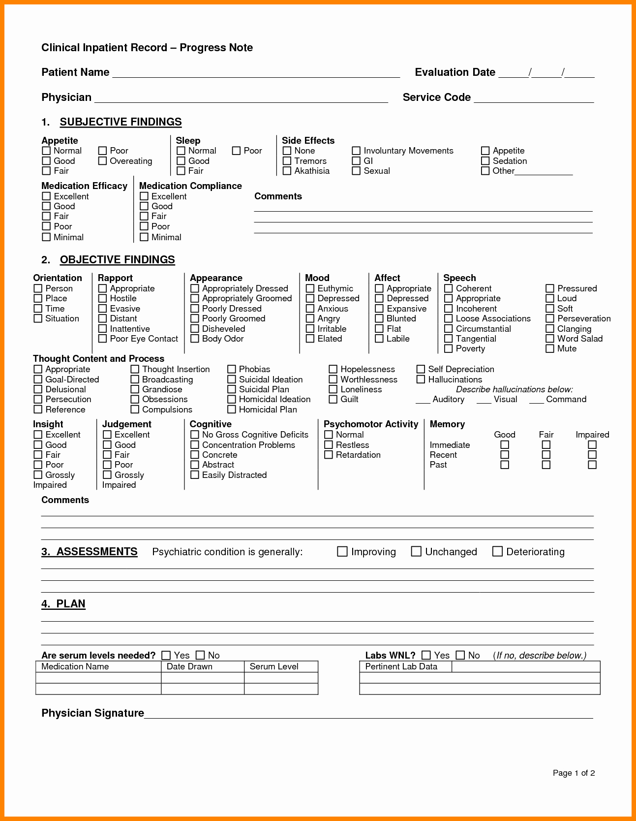 Soap Notes Template Counseling New 4 soap Notes Example Counseling