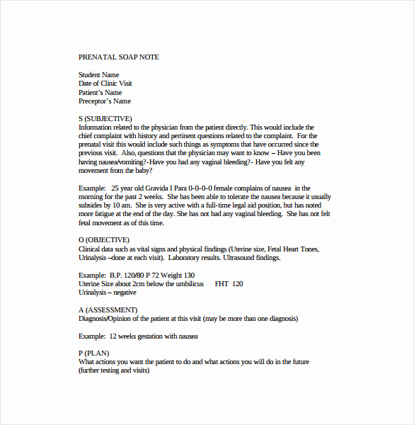 Soap Notes Template Counseling New Blank 6 Pediatric Massage soap Note Template Example