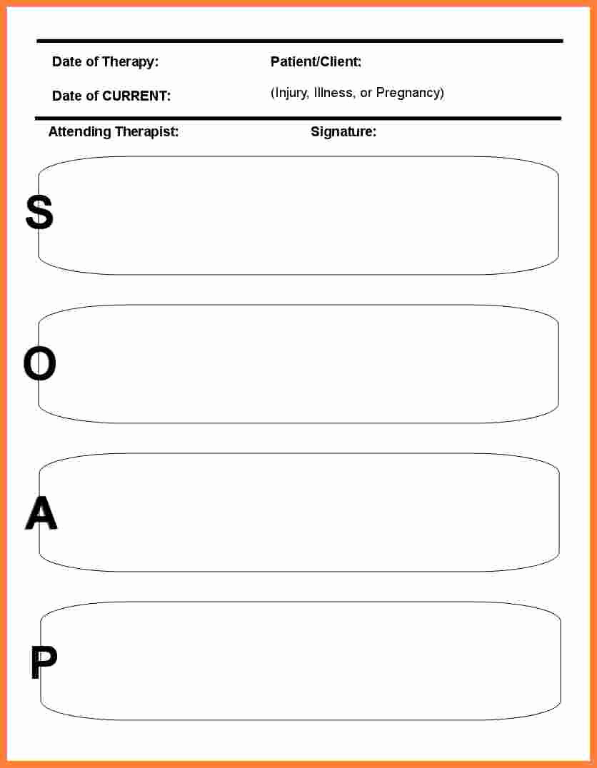 Soap Notes Template Massage Best Of 9 soap Notes Template