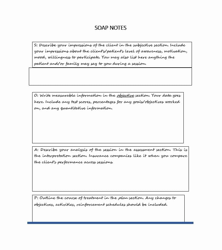 Soap Progress Note Template Lovely 40 Fantastic soap Note Examples &amp; Templates Templatelab