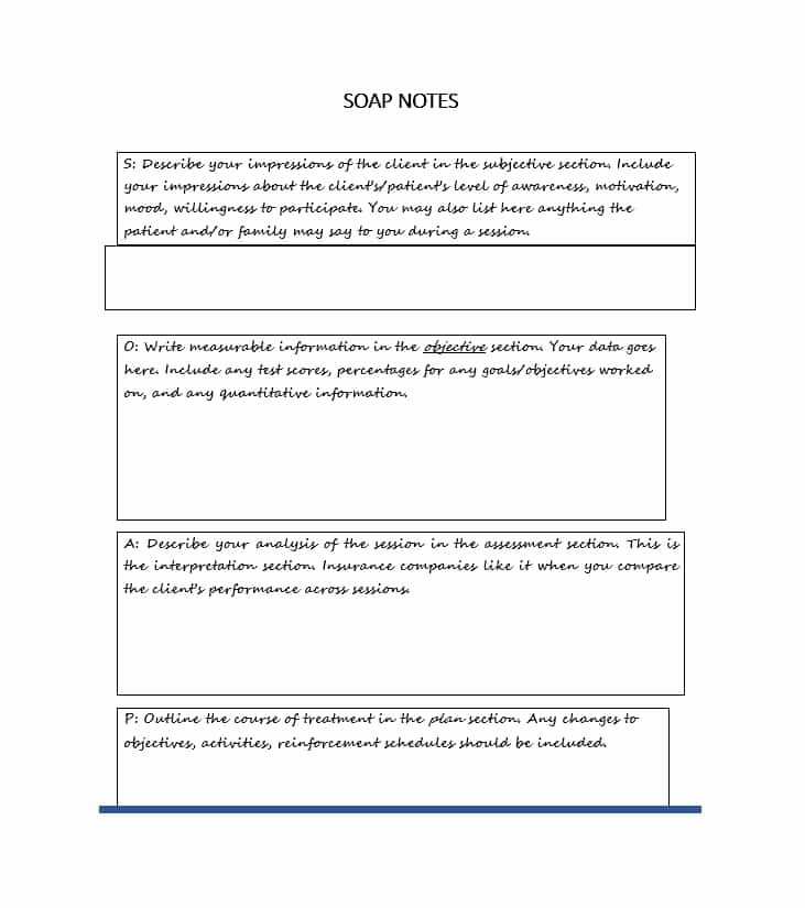 Soap Progress Note Template Lovely 40 Fantastic soap Note Examples &amp; Templates Templatelab