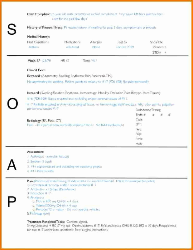 Soap Progress Notes Template Elegant soap Note Template Word