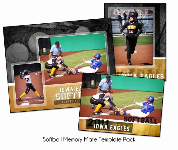 Softball Memory Mate Template Awesome softball Pack B Memory Mate Sports Templates Digital