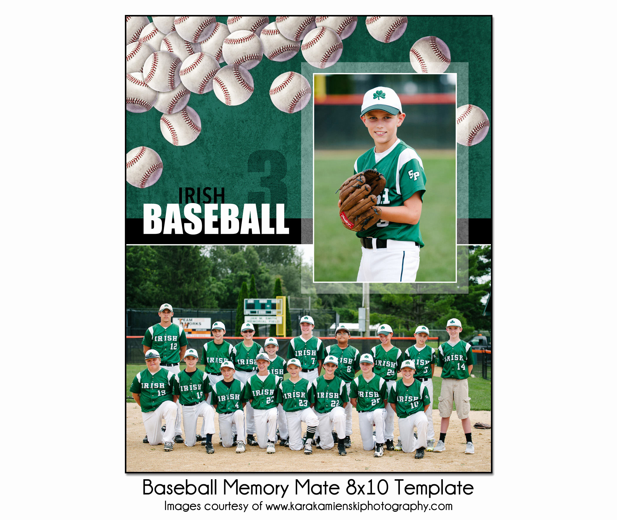 Softball Memory Mate Template Beautiful Baseball Mm8 8x10 Memory Mate Template Sports