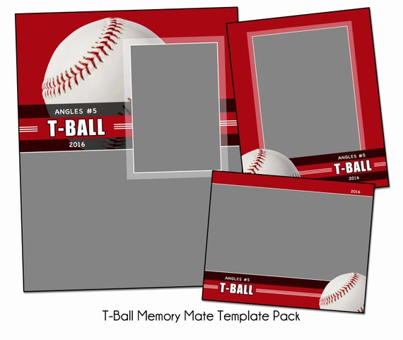 Softball Memory Mate Template Unique T Ball Pack A Memory Mate Sports Templates Digital