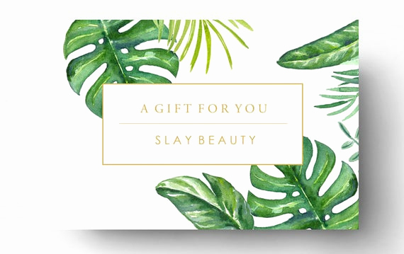 Spa Gift Certificate Template Free Fresh Pre Made Gift Card Template Spa Gift Certificate Boutique