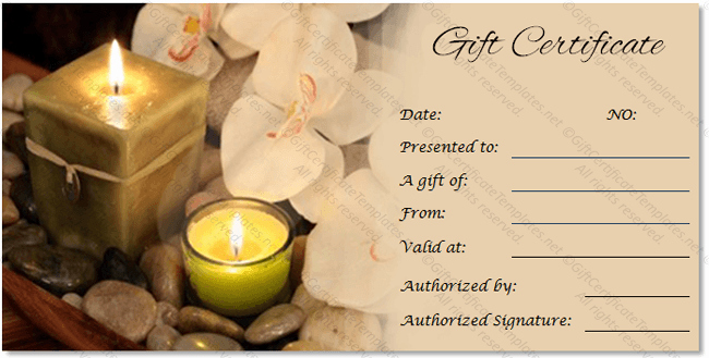 Spa Gift Certificate Template Free Inspirational Business T Certificate Template