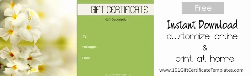 Spa Gift Certificate Template Free Inspirational Spa Gift Certificates