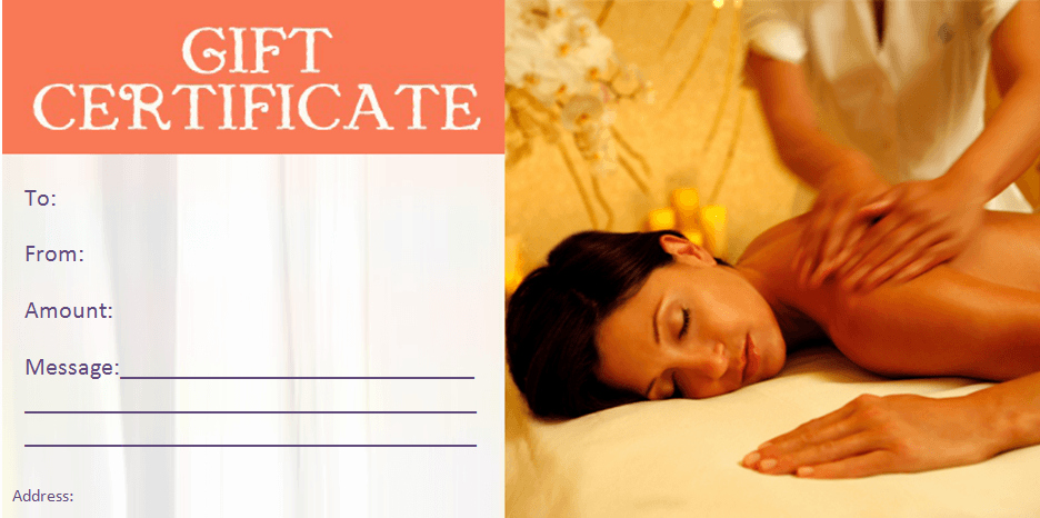 Spa Gift Certificate Template Free New Beauty T Certificate Templates by