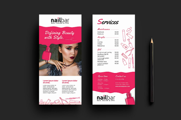 Spa Menu Template Free Elegant 15 Eye Catching Salon Menu Templates Psd Ai