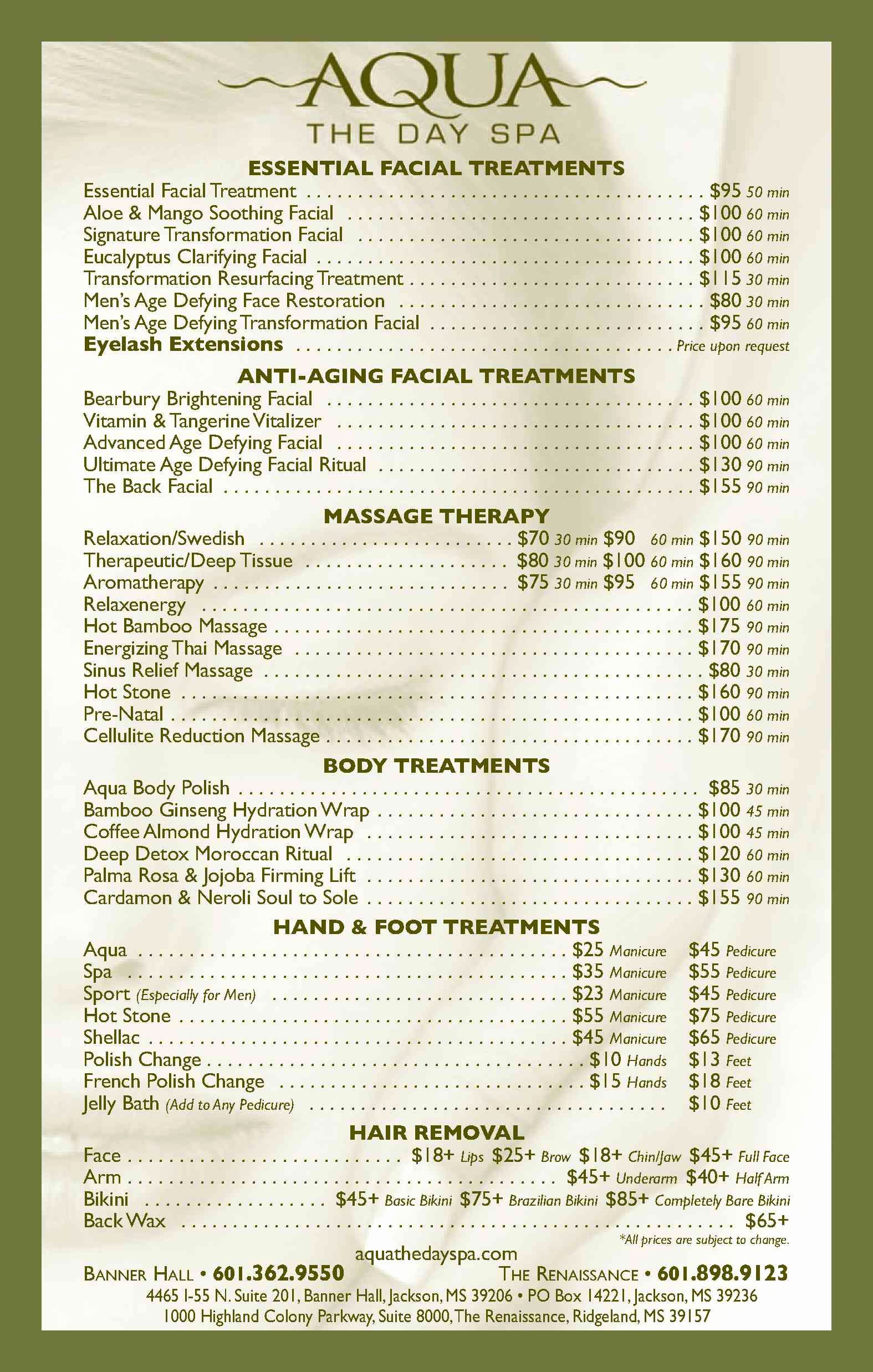 Spa Service Menu Template Elegant Spa Menu How Do Clients Know the Difference Between Each