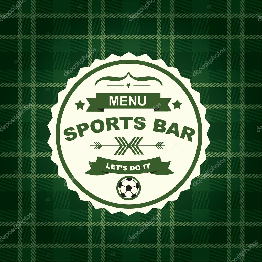 Sports Bar Menu Template Lovely Sports Bar Menu Template Design — Stock Vector © Marchi