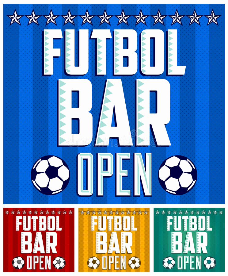 Sports Bar Menu Template New Football Sports Bar Menu Card Design Template Stock