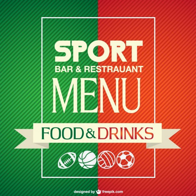 Sports Bar Menu Template Unique Sport Bar Menu Template Vector