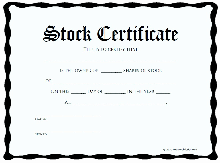 Stock Certificate Template Free Fresh 12 Free Sample Stock S Certificate Templates