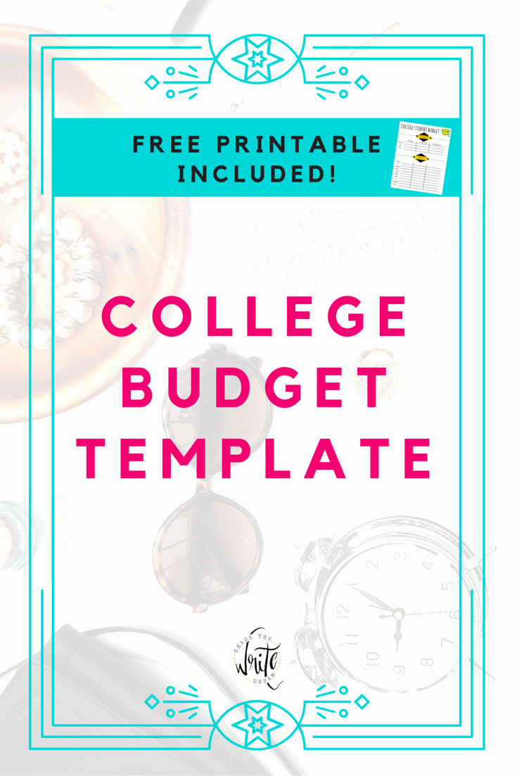 Student Monthly Budget Template Luxury College Bud Template Free Printable for Students