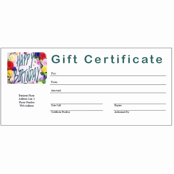 Template for A Gift Certificate Fresh 6 Free Printable Gift Certificate Templates for Ms Publisher