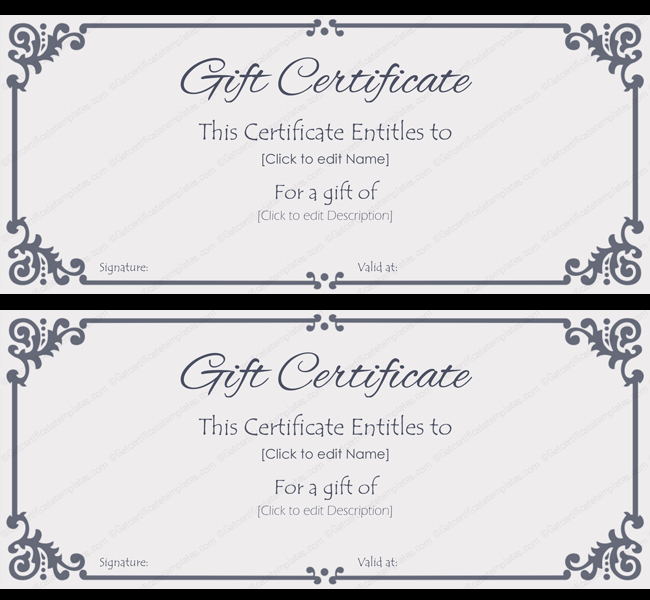 Template for A Gift Certificate Inspirational Corporate Gift Certificate Template Create Gift Certificates