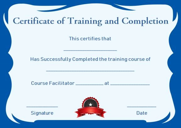 Template for Certificate Of Completion Awesome Certificate Of Pletion 22 Templates In Word format