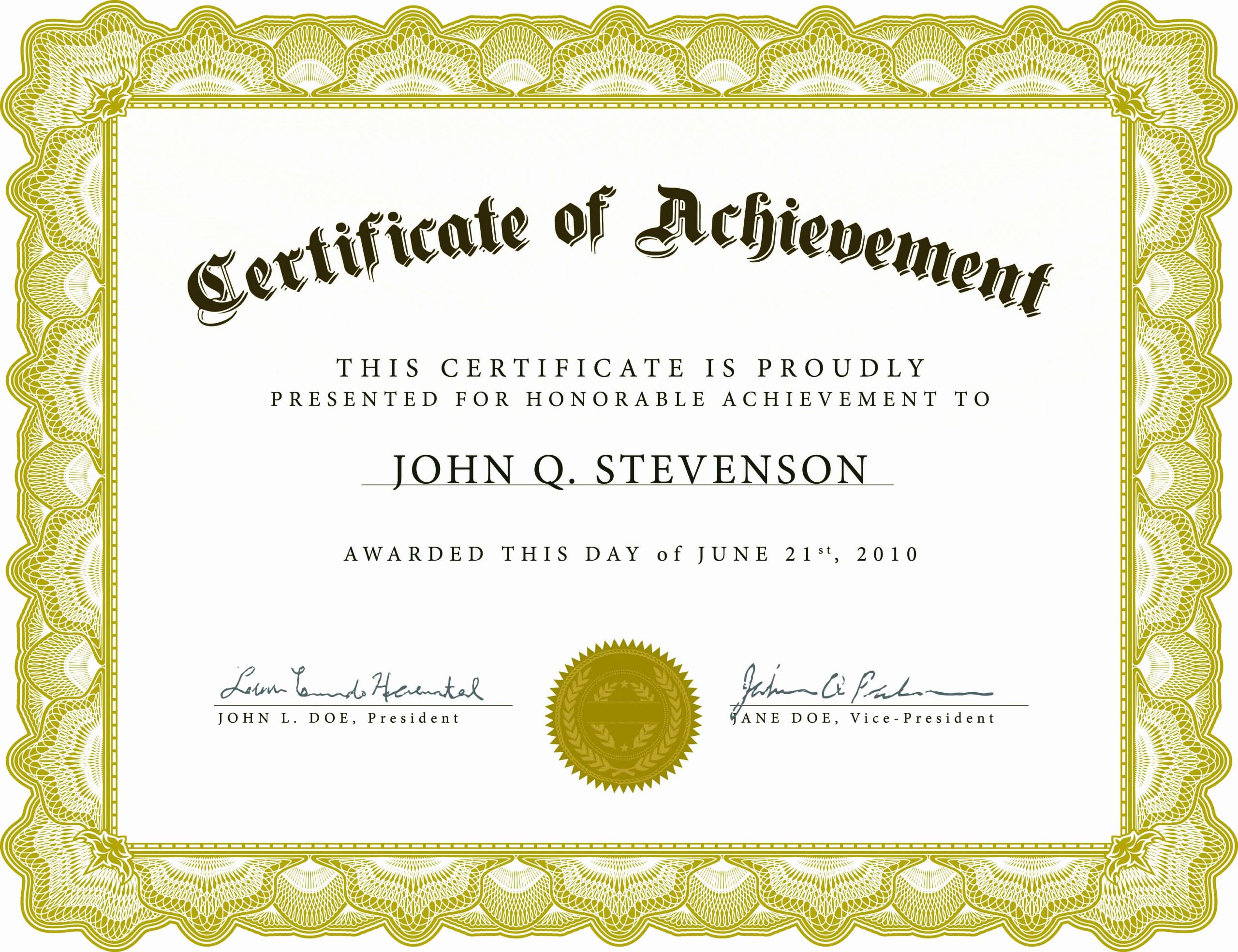 Template for Certificate Of Completion Fresh Blank Certificate Template X3hr9dto