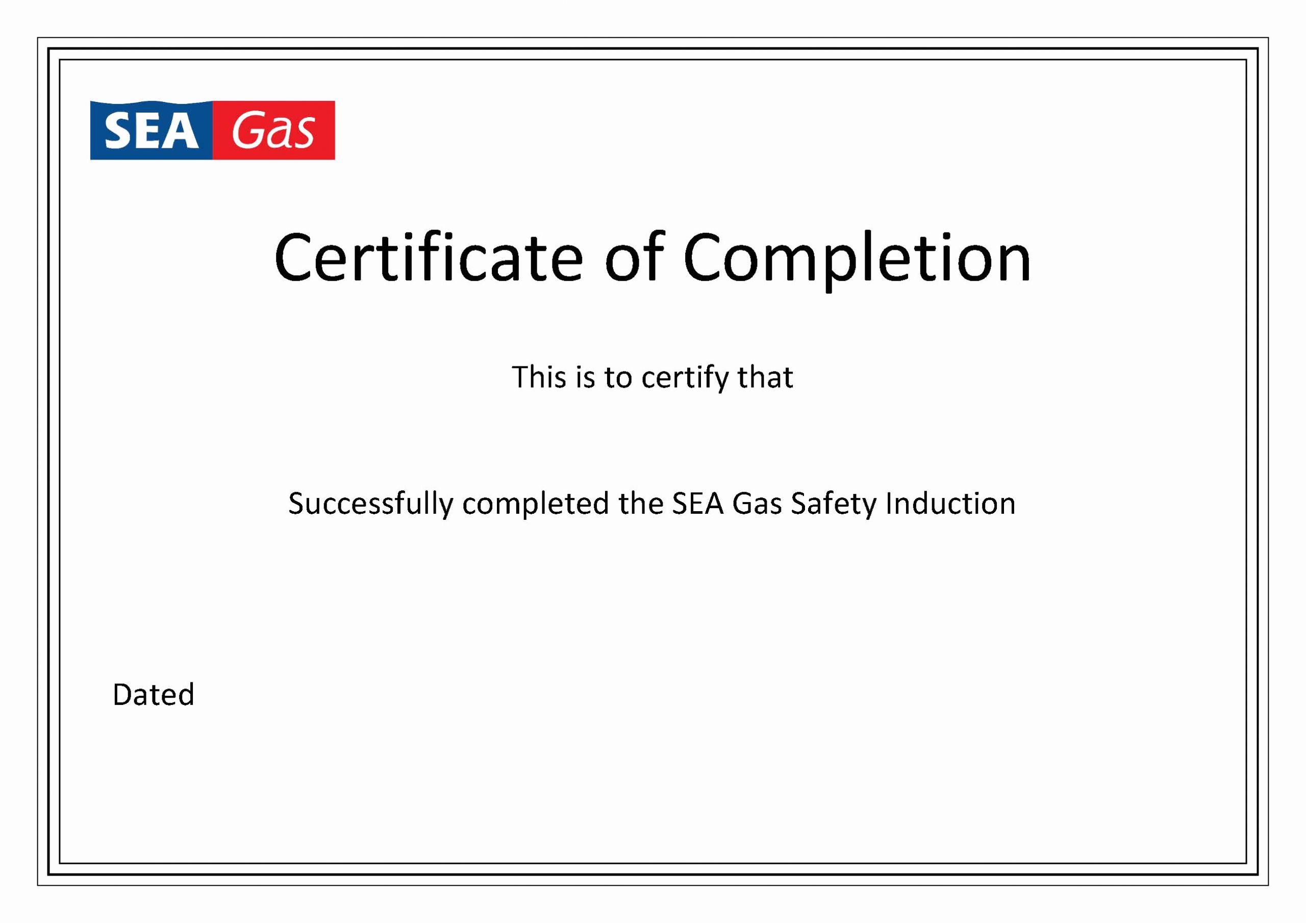 Template for Certificate Of Completion Lovely Certificate Of Pletion Template