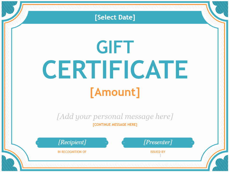 Template for Gift Certificate Awesome 173 Free Gift Certificate Templates You Can Customize