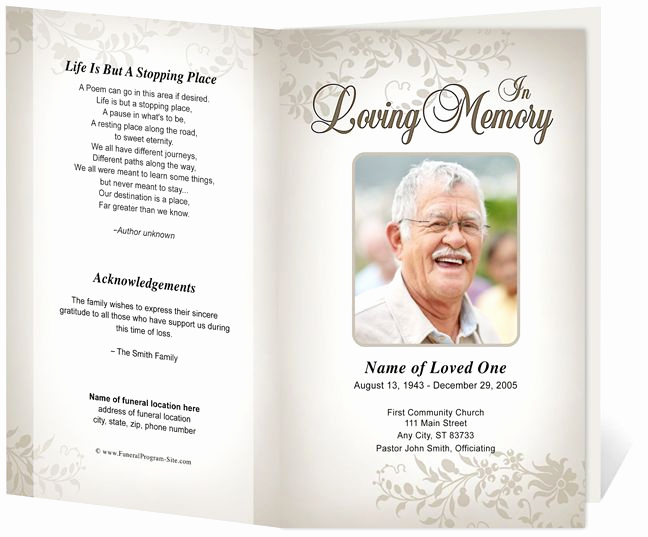 Template for Memorial Service Elegant 17 Best Images About Memorial Brochure and Scripts On