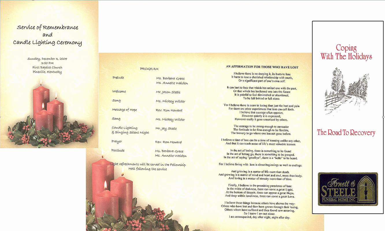 Template for Memorial Service Elegant Free Memorial Service Program Template