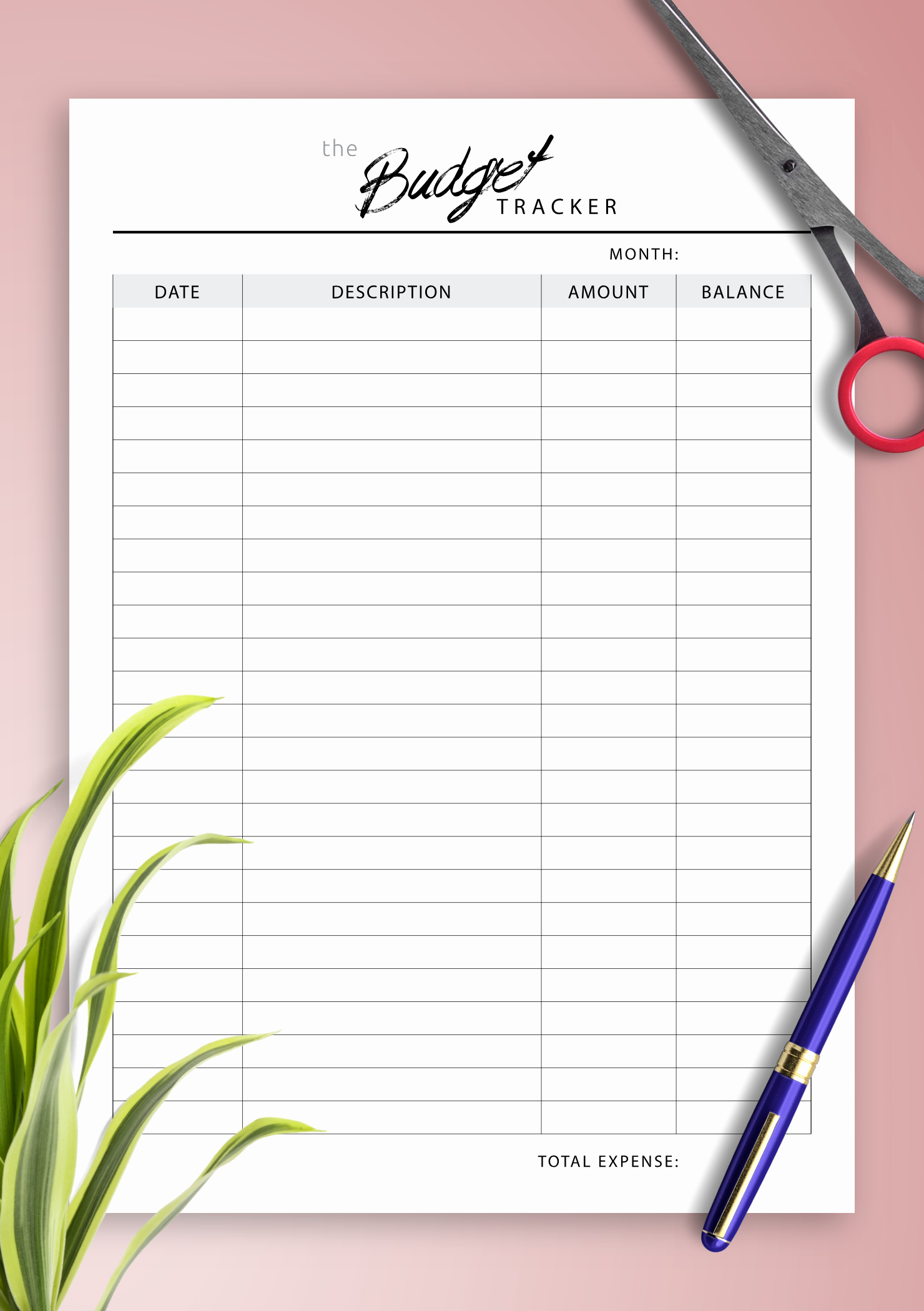 Template for Monthly Budget Beautiful Download Printable Monthly Bud Tracker Pdf