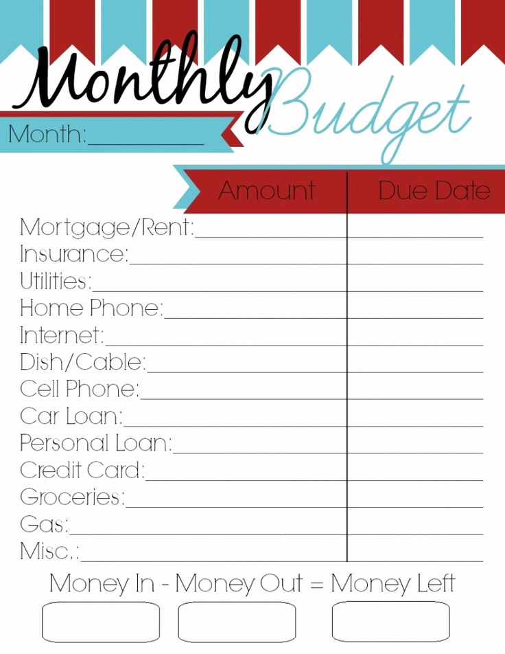 Template for Monthly Budget Beautiful Monthly Bud Printable Woman Of Many Roles