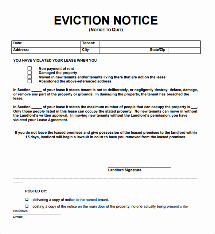 Tenant Eviction Notice Template Beautiful 12 Free Eviction Notice Templates for Download Designyep