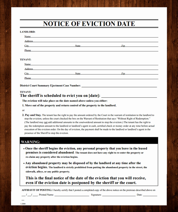 Tenant Eviction Notice Template Best Of 12 Free Eviction Notice Templates for Download Designyep