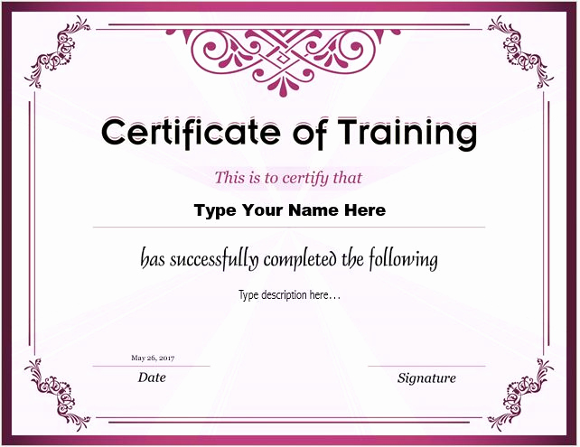 Training Certificate Template Doc Awesome How to Make Certificate Of Training with Do S &amp; Dont S