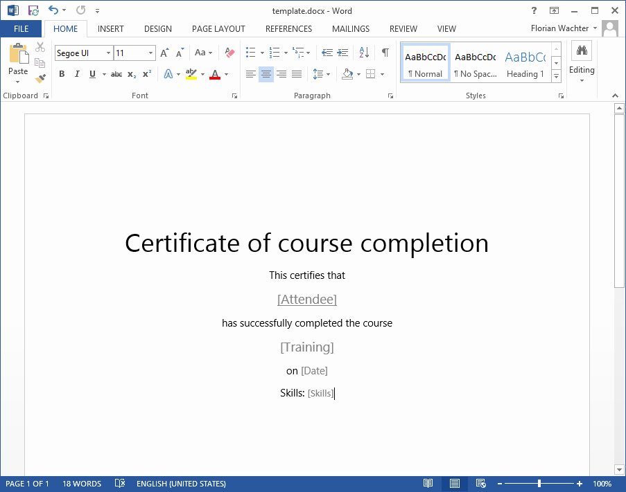 Training Certificate Template Doc Fresh How to Create A Training Certificate In Point