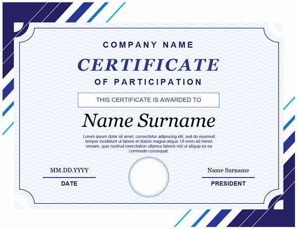 Training Certificate Template Free Download New Certificates Fice