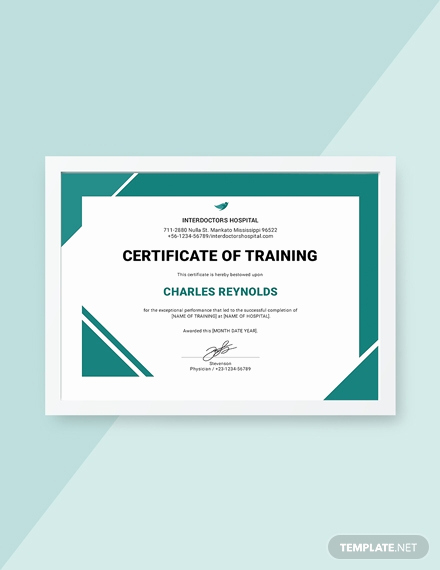 Training Certificate Template Free Download New Free Industrial Training Certificate Template Download