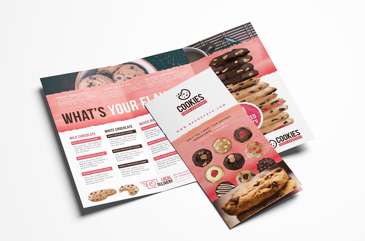 Tri Fold Menu Template Free Awesome Cookie Shop Trifold Menu Template Brochure Templates