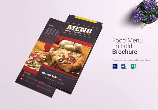 Tri Fold Menu Template Free Best Of Pizza Menu Templates – 31 Free Psd Eps Documents