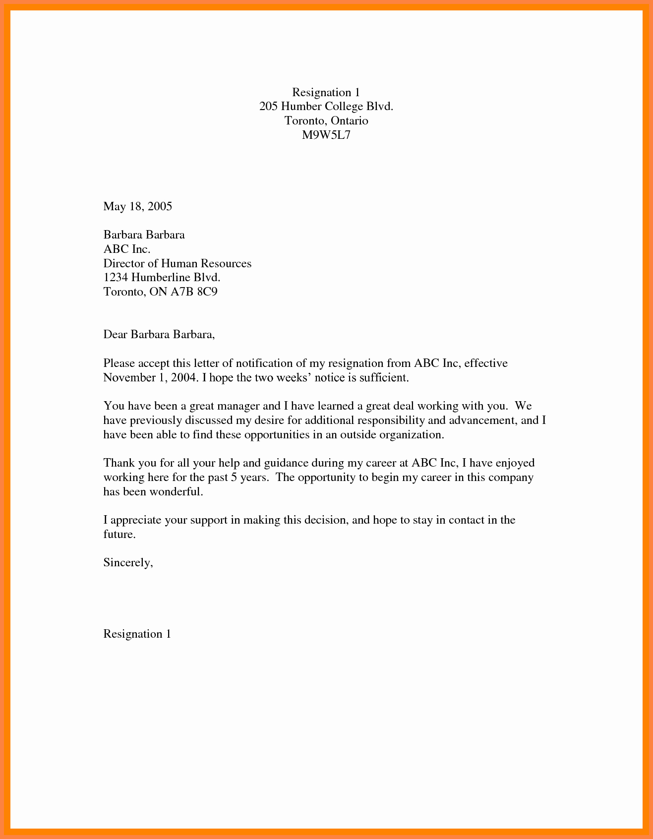 Two Weeks Notice Email Template New 7 Example Two Weeks Notice Email