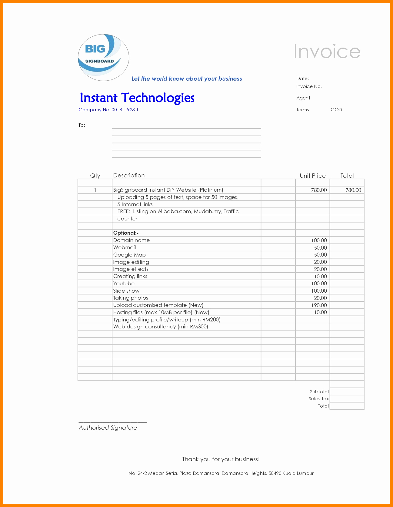 Website Design Invoice Template Beautiful Ideal Website Design Invoice Template Waraw