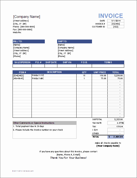 Website Design Invoice Template Best Of 10 Simple Invoice Templates Every Freelancer Should Use