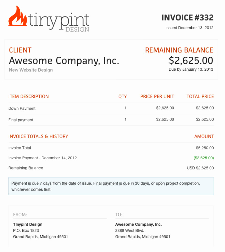 Website Design Invoice Template Lovely Web Design Invoice Template Bonsai