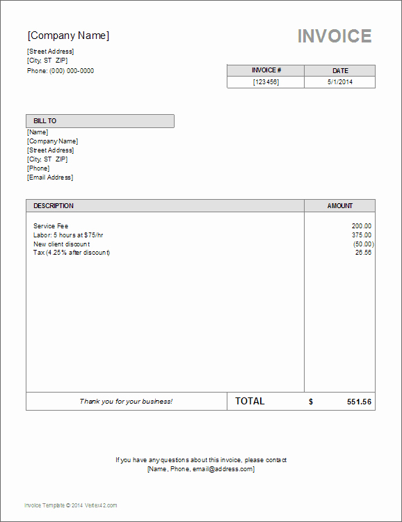 Website Design Invoice Template Unique 10 Simple Invoice Templates Every Freelancer Should Use