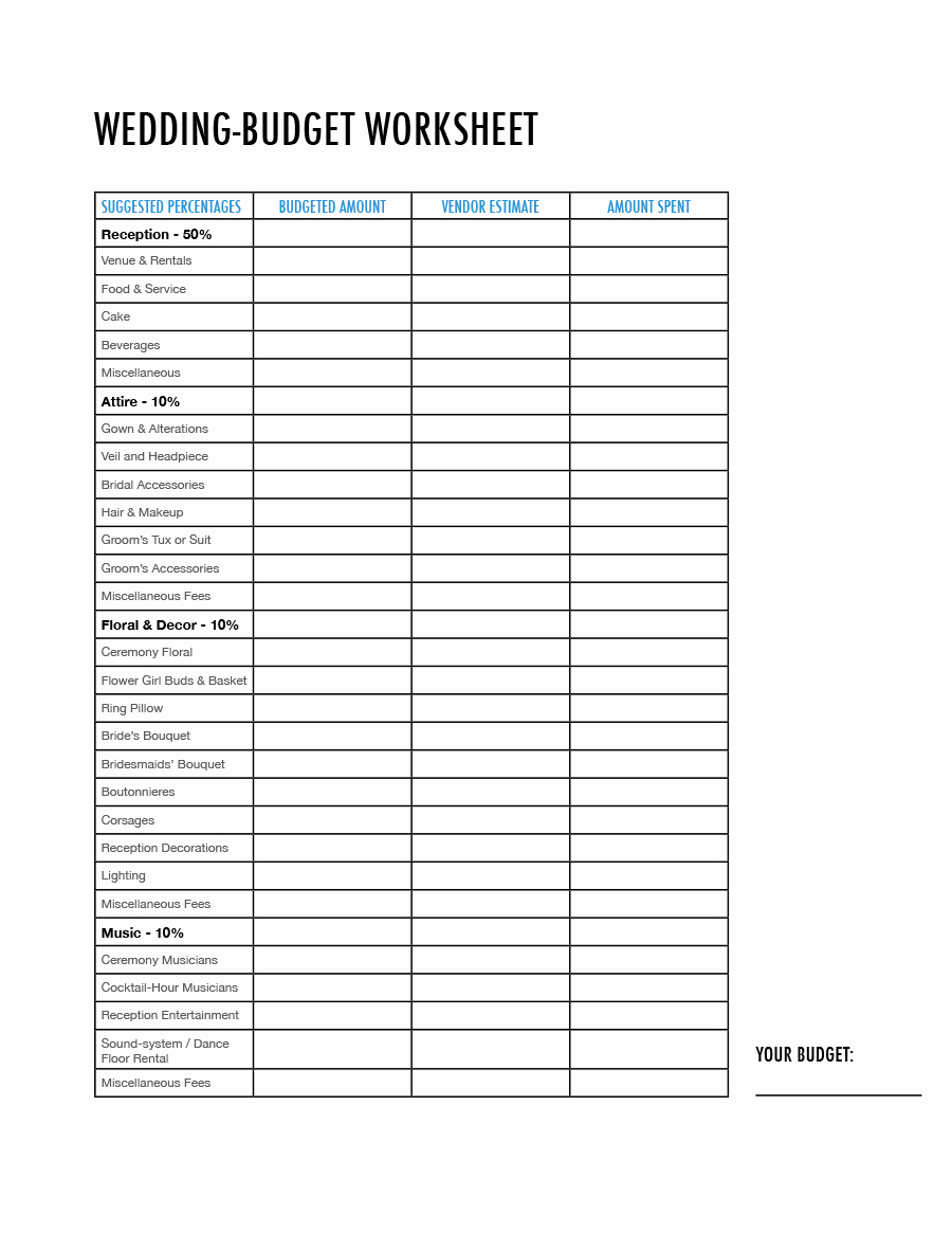 Wedding Budget Spreadsheet Template New 38 Great Wedding Bud Spreadsheets Tips Template Lab