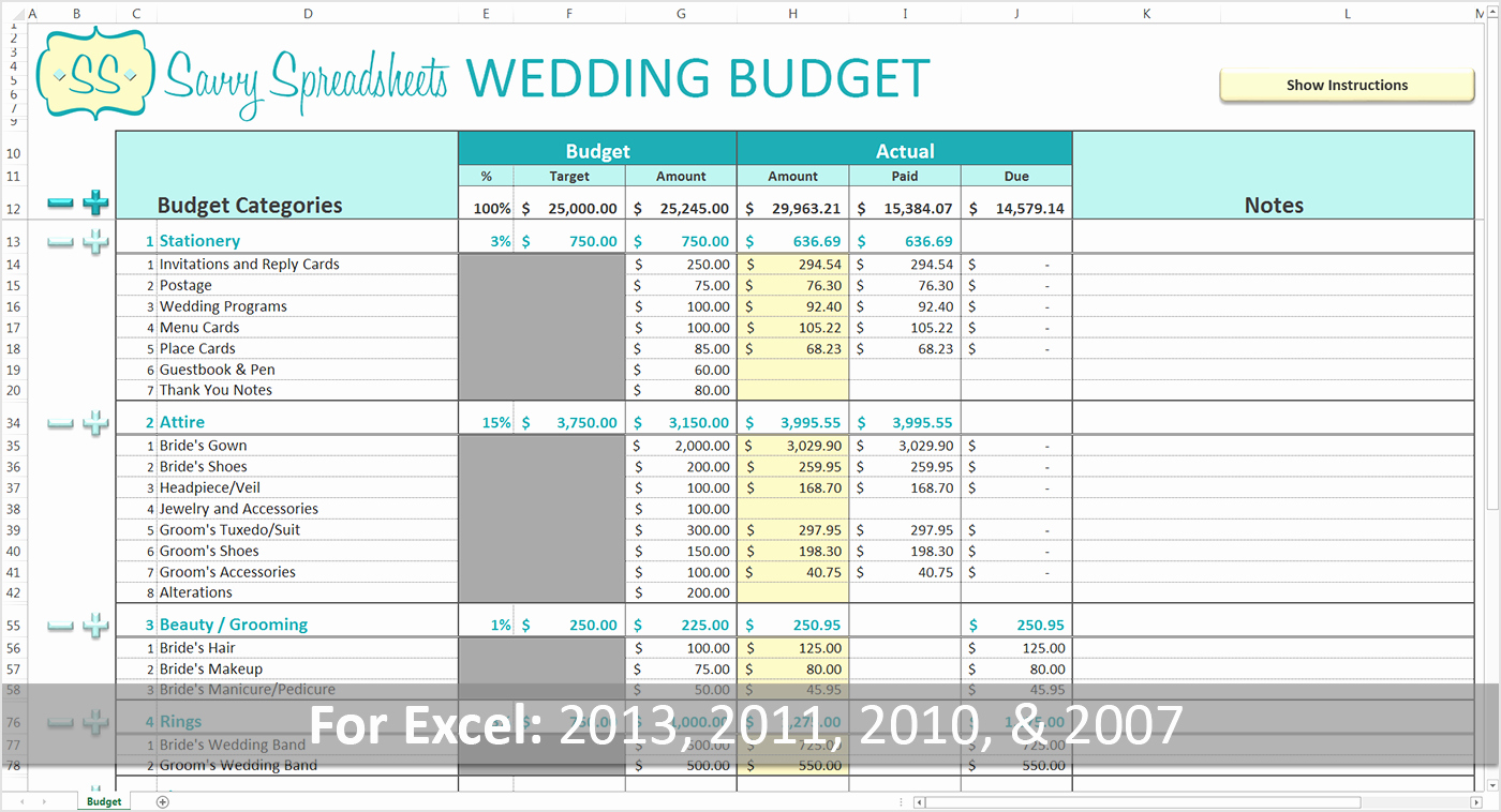 Wedding Budget Spreadsheet Template Unique Planners Best Wedding Bud Worksheet for Wedding