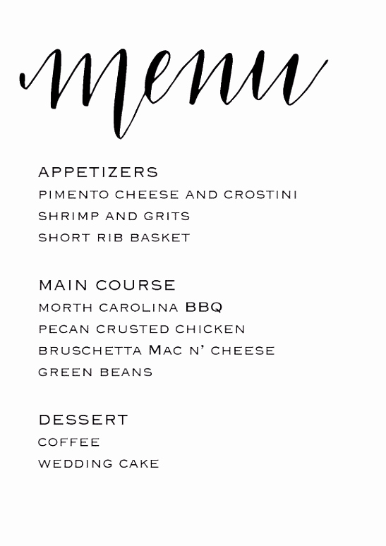 Wedding Buffet Menu Template Awesome 10 Menukarte Buffet Vorlage Sampletemplatex1234