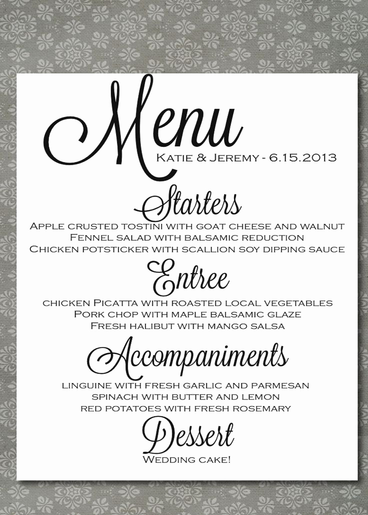 Wedding Buffet Menu Template Best Of 131 Best Images About Jane S Wedding On Pinterest