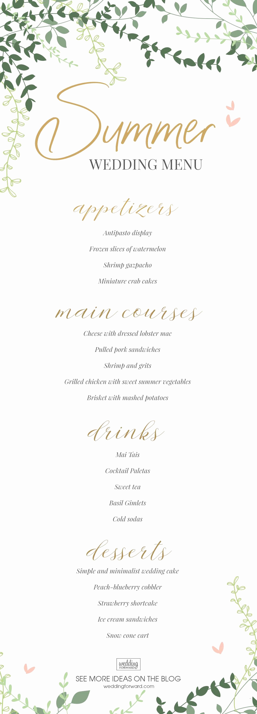 Wedding Buffet Menu Template Elegant top Wedding Menu Ideas In 2020 and Tips