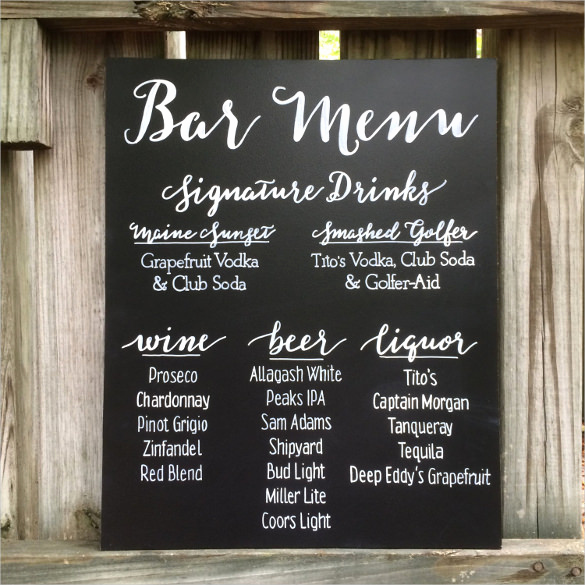 Wedding Drink Menu Template Lovely Beer Menu Template – 14 Free Psd Eps Documents Download